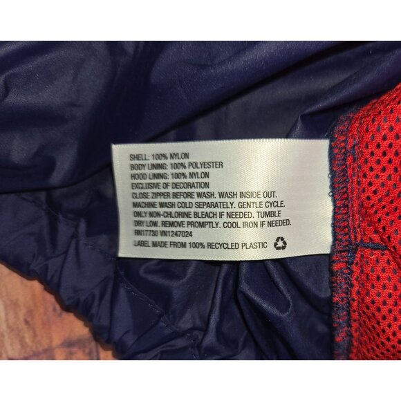 Vineyard Vines Mens XXL Red & Blue Hooded Windbreaker Jacket - Picture 6 of 9